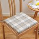 thumbnail image 1 of Cojín de lino, 1 pieza, cojines para silla de comedor, cojín para silla, desmontable y lavable, cojín para silla de casa u oficina, almohadilla de esponja gruesa, diseños de correa antideslizante, alm, 1 of 6