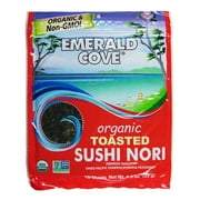 Emerald Cove Organic Pacific Toasted Sushi Nori, 10 Sheets