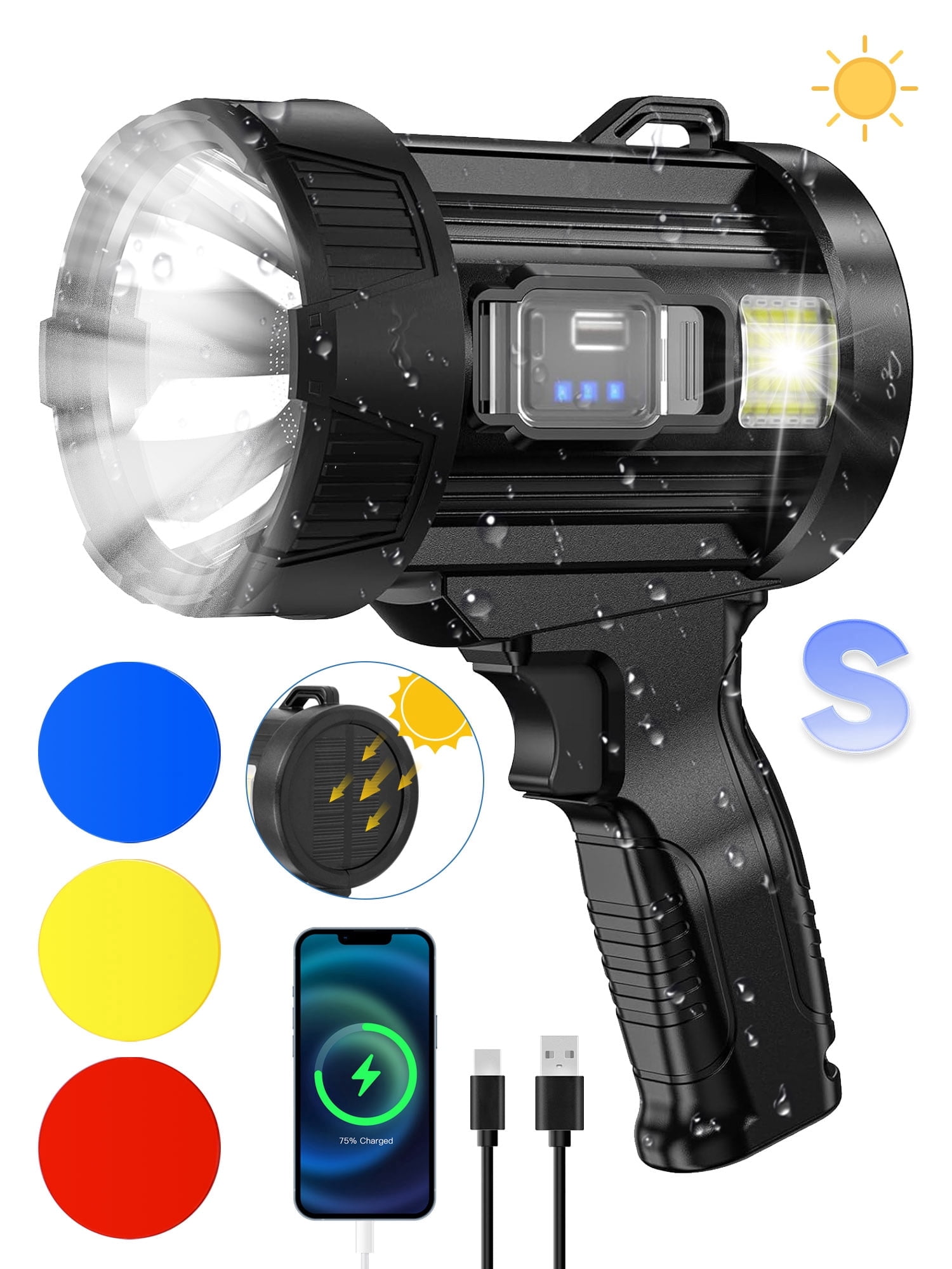 Ventilateur projecteur rechargeable 1500 Guyane