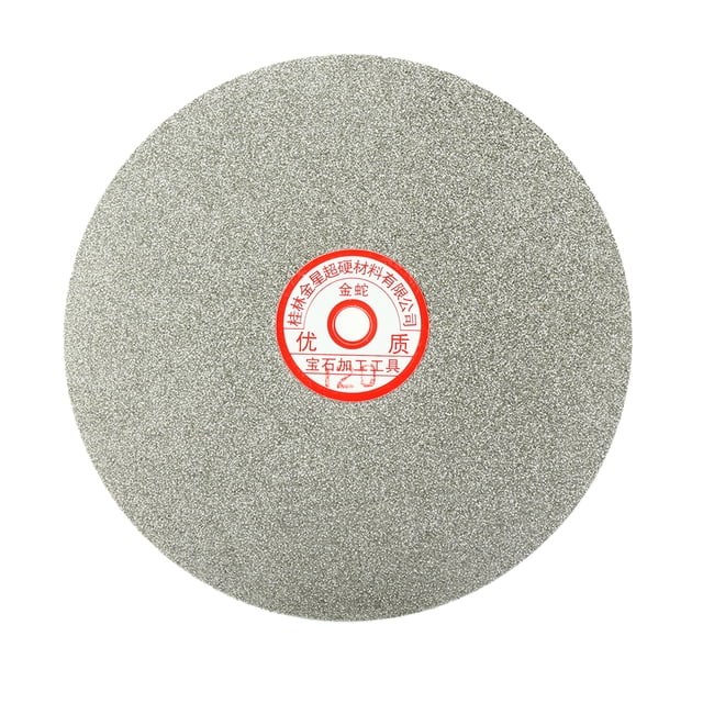 Unique Bargains 200mm 8-inch Grit 120 Diamond Coated Flat Lap Disk Wheel Grinding Sanding Disc
