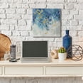 thumbnail image 2 of Stupell Industries Abstract Blue Gold Paint Design Canvas Wall Art by Nikki Robbins, 2 of 6