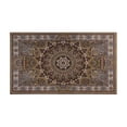 thumbnail image 2 of Farmhouse Boho Dark Brown Pattern Rugs and Mats Non Skid Washable Absorbent Microfiber Soft Kitchen Mat for Floor Set Of 2 Decor Stain Resistant 17"x47"+17"x30", 2 of 7