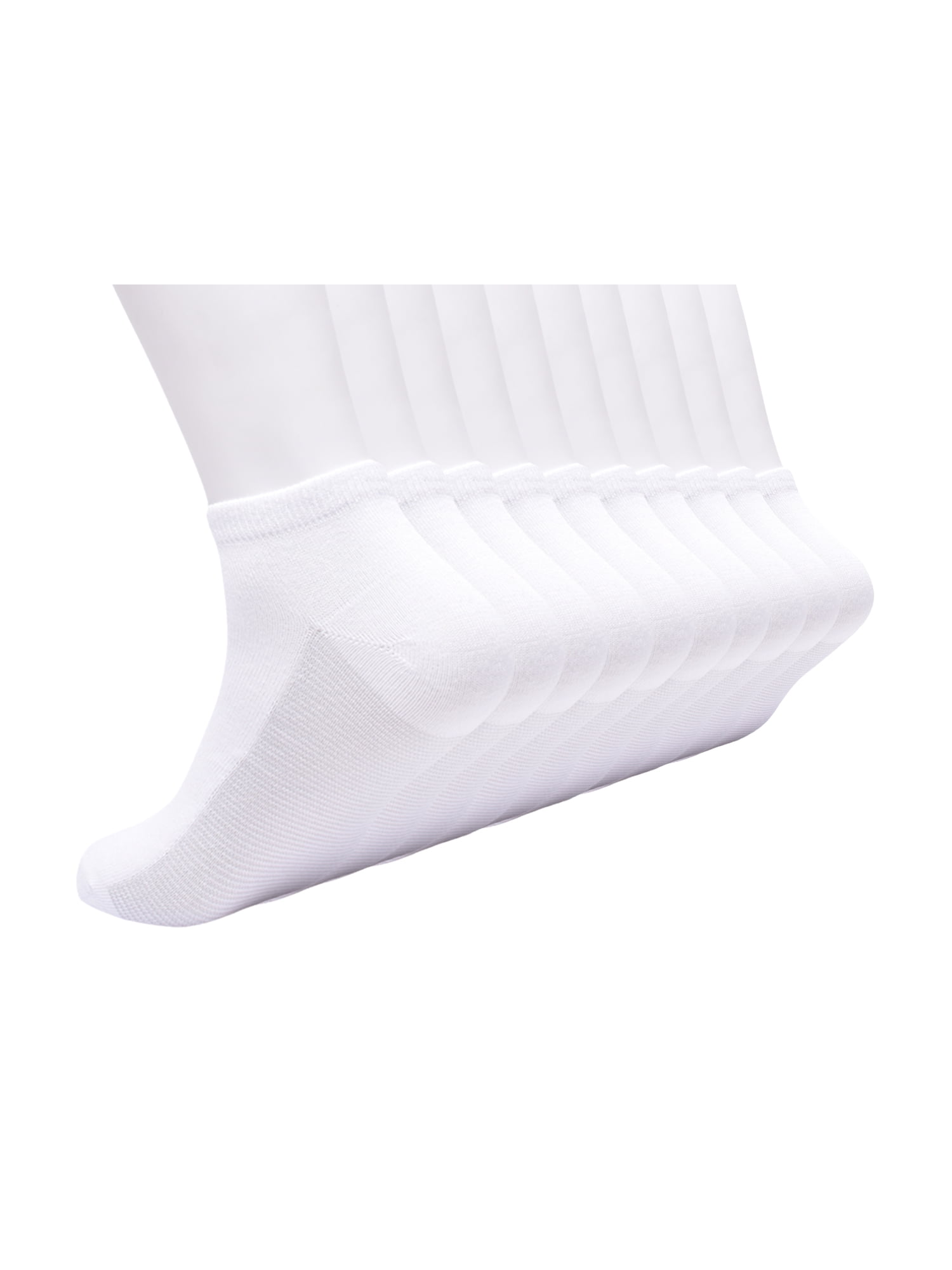 No Boundaries Womens Low-Cut Socks, 10-Pack, Sock Sizes 4-10