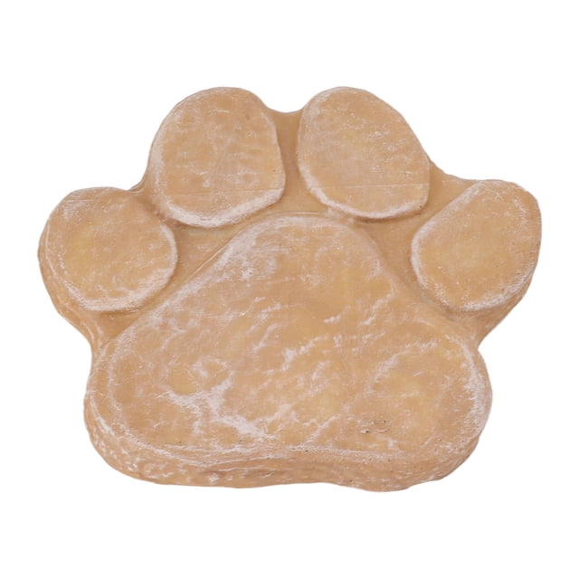 Pierre de Jardin de Mémorial pour Animaux de Compagnie, Impression de Patte de Chien Pierre Commémorative DIY Lettrage de Chien Marqueur de Tombe Jardin Patio Monument pour Animaux de Compagnie, Cadeau Commémoratif de Chien pour la Pierre Tombale de Chien Perdu avec Poe de Compassion
