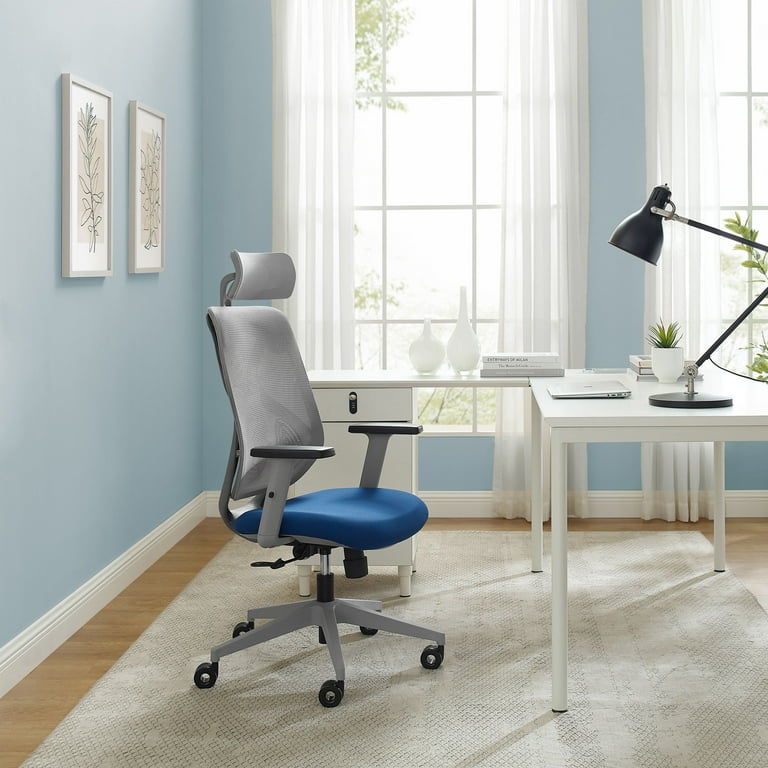 Art Leon Ergonomic Swivel Office Chair Adjustable Mesh Gaming Chair Blue Walmart