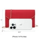 thumbnail image 5 of Bolso de mano de noche Dasein para mujer, rojo con detalles dorados, 5 of 6