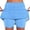 Light Blue, variant on Kinrui Plus Size Womens Striped Skort Tummy Control Tennis Golf Casual Summer Shorts Stretchy High Waisted Skirt with Built-in Shorts Gray M