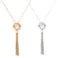 thumbnail image 3 of Collier Chaîne Réglable Style Simple Rasoirs à Franges Pendentif Suspendu Or Argent Accessoires Colliers avec Pompons Fête Usage Quotidien Blanc, 3 of 6