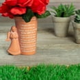 thumbnail image 5 of Thought Of You Burnt Orange Angel 4.25 x 5 Resin Decorative Outdoor Standing Planter Pot, 5 of 6