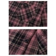 thumbnail image 7 of Cmfcve Men's and Big Men's Plaid Long Sleeve Button up Shirt Loose Fit Casual Fall Turn‑Down Collar Shirts with Chest Pocket, 7 of 7
