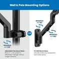 thumbnail image 2 of Mount-It! Counterbalance Keyboard Tray Arm for Wall and Pole Mounting, 2 of 10