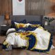 thumbnail image 2 of Juego de Cama Barroco Marino Azul Amarillo Blanco Diseño Personalizado - Reversible, 2 of 10