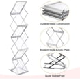 thumbnail image 4 of PATIKIL Foldable Aluminum Magazine Display Racks 6 Layers A4 Brochure Stand Catalog Literature Rack with Oxford Bag for Hotel, Exhibition, Trade Show, Office, 4 of 8
