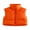 Orange, variant on Women's Winter Crop Vest Lightweight Sleeveless Warm Outerwear Puffer Vest Padded Gilet