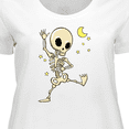 thumbnail image 4 of Inktastic Cute Dancing Skeleton Women's Plus Size T-Shirt, 4 of 5
