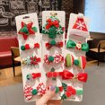 thumbnail image 2 of 5 unids/set Clip de pelo de Navidad Clips laterales Clips de flequillo Accesorios para el cabello de Navidad Regalos de Navidad, 2 of 5