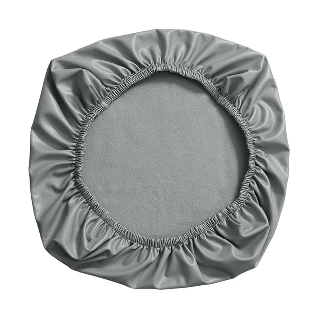 Funda para silla de oficina extraíble y universal, protector de asiento elástico, color gris