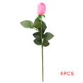 thumbnail image 2 of Flores de rosas artificiales decoración de ramo de flores de simulación ajustable para fiesta de boda 5 Piezas Jumpingount HA002887-00, 2 of 6