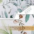 thumbnail image 5 of Green Eucalyptus Shower Curtain, Leaves Shower Curtain, Botanical Nature Plant Shower Curtain, Spring Sage Green Leaves Shower Curtain Set with 12 Hooks, 72Wx84H, 5 of 6