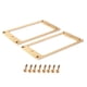 thumbnail image 1 of 2 soportes de acero de doble bobina para pastillas de repuesto de guitarra estilo LP. Oro, 1 of 9