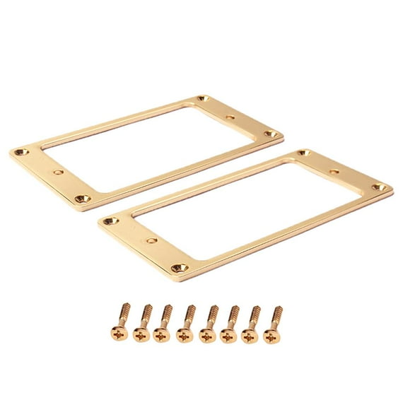 Juego de 2 anillos de guitarra Humbucker Yuyangstore con Tornillo de montaje oro