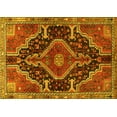 thumbnail image 1 of Ahgly Company Machine Washable Indoor Rectangle Persian Yellow Traditional Area Rugs, 3' x 5', 1 of 4