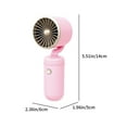 thumbnail image 2 of TaTaai 4Pcs Mini Handheld Fan,Portable Fan Rechargeable with 3 Speeds,Travel Essential Summer Accessory for Women: Hand fan for, Makeup, Eyelash, and Face Cooling, 2 of 7
