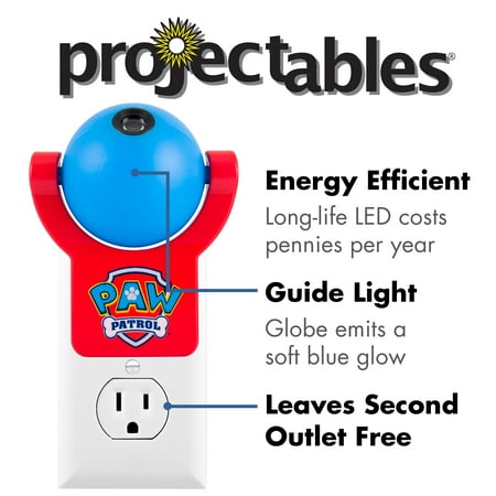 Jasco - Projectables LED Plug-In Night Light, Nickelodeon Paw Patrol