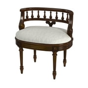 Butler Specialty Company Hathaway Antique Cherry Upholstered Vanity Seat