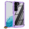 thumbnail image 2 of For Samsung Galaxy S23 Ultra Heavy Duty Hybrid Clear back Shield Hard PC + TPU Bumper Edge Frame Shockproof Protective Phone Case Cover by Xpression - Purple, 2 of 8