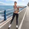 thumbnail image 6 of FORMRS Womens Long Sleeve Shirts UPF 50+ Sun Protection Quick Dry Fishing Hiking Tops, Size S-2XL, Colorful Flowers, 6 of 8