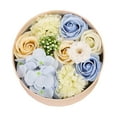 thumbnail image 2 of Caja de flores de rosa de jabón, flores de jabón románticas con aroma floral para aniversario Azul, 2 of 9
