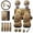 Forest Sloth, variant on Uorisanigo Aesthetic Hippy Mushroom Auto Seat Covers for Cars with Seatbelt Shoulder Pad Coasters Steering Cover Headrest Cushion Shift Knob Handbrake Grip Protector Armrest Cover Key Chains,18 Pack