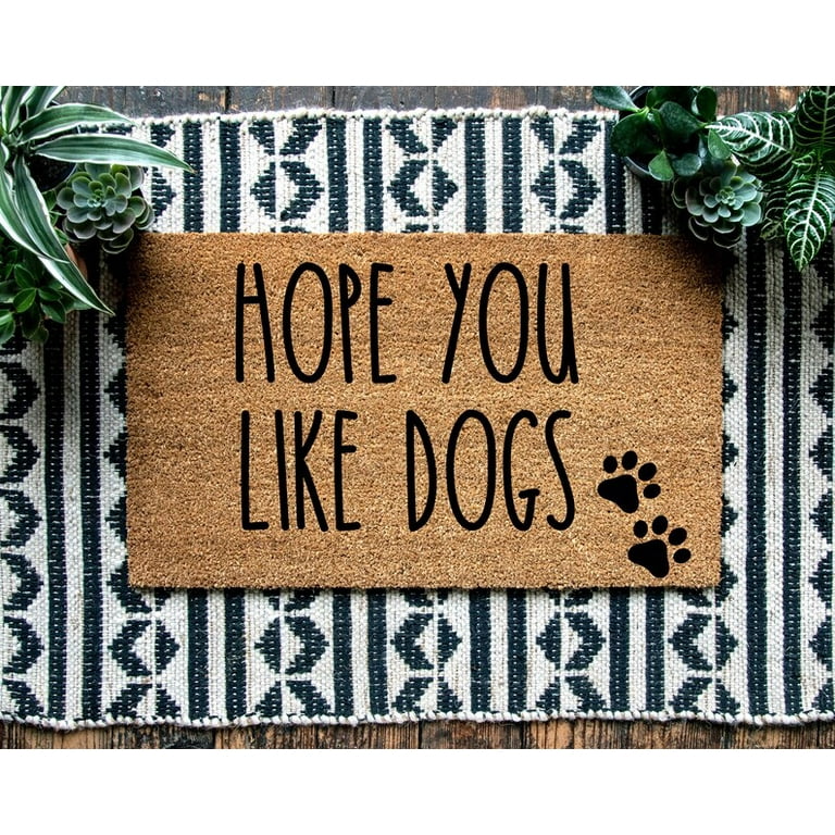 Dog Door Mat, Funny Doormat, Funny Welcome Mat, Doormat Dogs, Custom  Personalized Door Mat, Dog Decor, Mat, Gifts for Dog Lovers, Paw Prints 