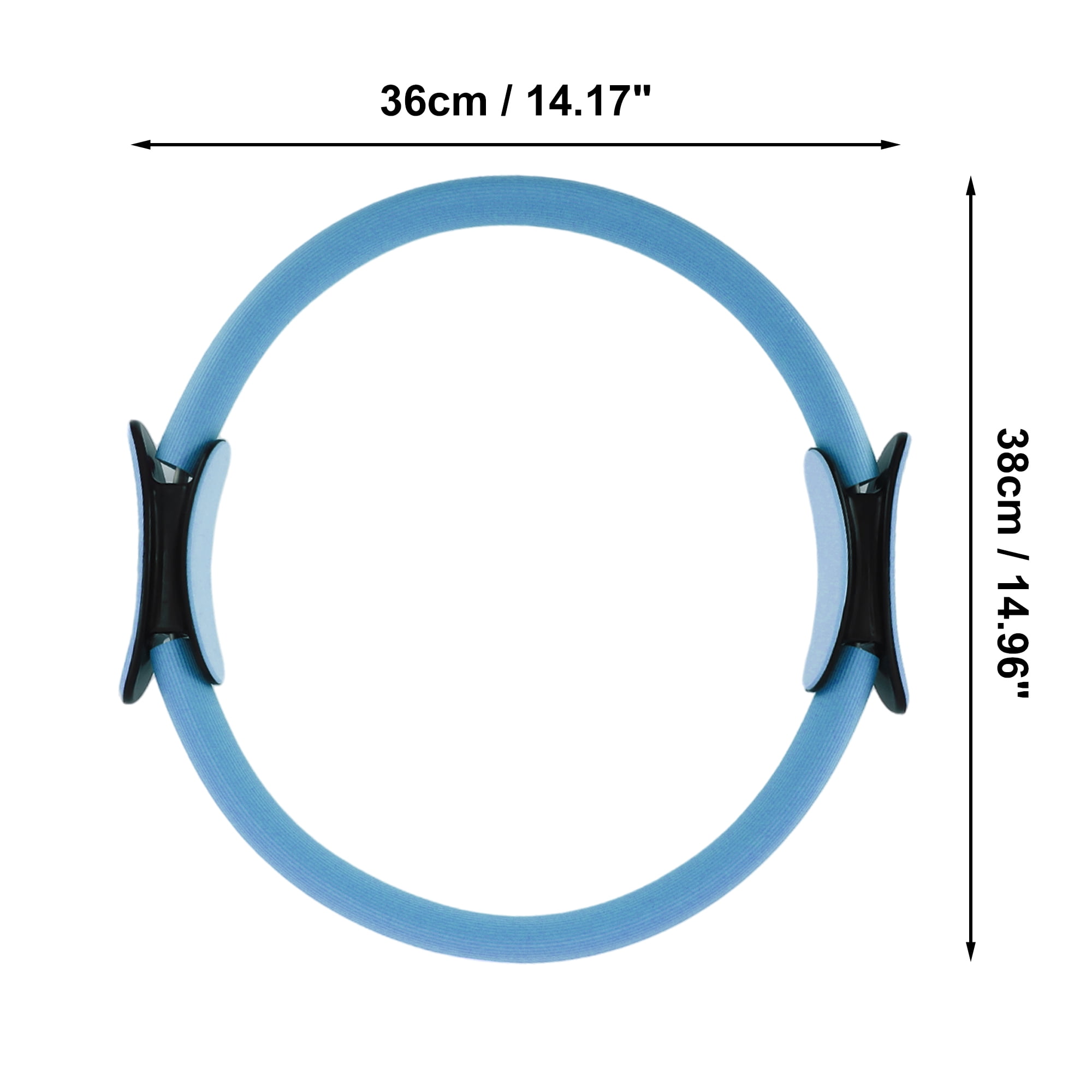 Unique Bargains Durable Yoga Ring Exercises for Yoga and Home Fitness Blue-38cm