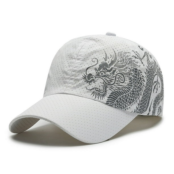Unisex Chinese Dragon Pattern Baseball Cap Cotton Outdoor