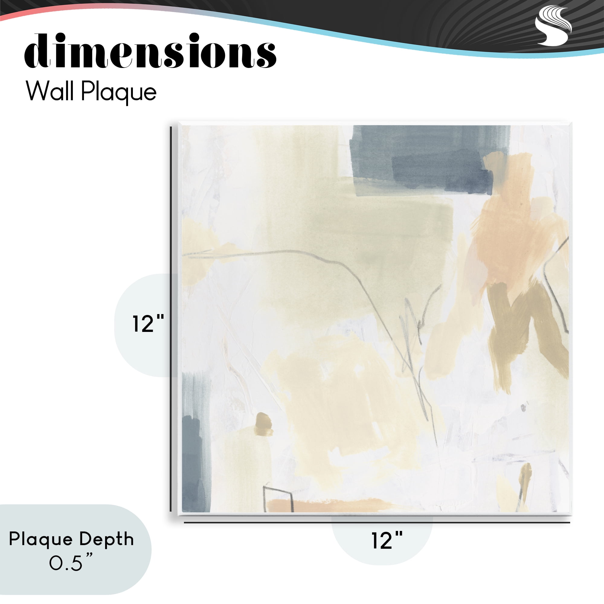 Stupell Industries Plaster Line Abstract Wall Plaque Art, design by June Erica Vess