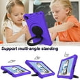 thumbnail image 6 of Kids Case for Lenovo Tab M10 Plus 10.3" 2020 TB-X606F with Pencil Holder/Multi-Function Kickstand-Handle/Shoulder Strap, Protection Duty Shockproof Silicone Cover for Tab M10 Plus - Purple, 6 of 8