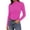 r-203Hot Pink43, variant on Womens Tops Solid Color Neck Tight Fit Basic Tee Long Sleeve Ribbed Top Layering Shirt Everyday Wear Womens Blouses