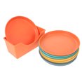 thumbnail image 2 of KAKOWELY Multipurpose Storage Plate Made of PP Assorted Color Strong and Durable with Rack 1 Set,5.71"X5.71"X0.59", 2 of 5