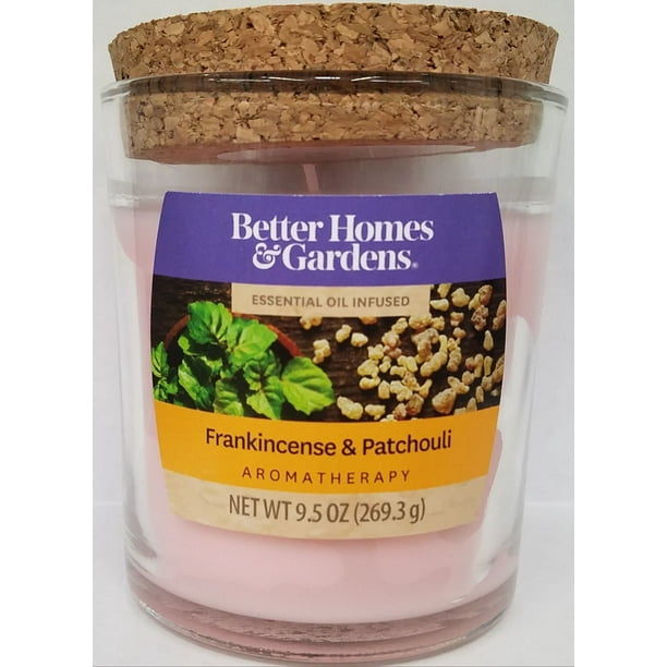 Better Homes and Gardens Frankincense & Patchouli Scented Jar Candle, 9