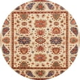 thumbnail image 1 of Ahgly Company Indoor Round Abstract Chestnut Red Abstract Area Rugs, 3' Round, 1 of 6