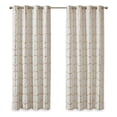 thumbnail image 3 of Intelligent Design Raina Total Blackout Metallic Print Grommet Top Curtain Panel, 3 of 12