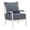 Indigo, variant on Scranton & Co Classic Spindle Chair in Indigo with Antique White Frame