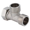 thumbnail image 3 of LHCER Water Pipe Joint,G1/2 Male/Female Thread Tee Connector Stainless Steel Water Pipe Joint Tee Adapter,Pipe Connector, 3 of 8