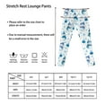thumbnail image 6 of COEQINE Snowman Xmas Tree Blue Girls Leggings High Waist Stretch Christmas Snowflake Yoga Pants Soft Tummy Control Sport Legging, for 10-11 Years Kids Girls, 6 of 7