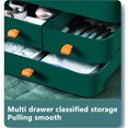 thumbnail image 2 of Soporte de almacenamiento de cosméticos con tapa Caja de cosméticos de encimera no tóxica para baño Ndcxsfigh Libre de BPA, 2 of 4