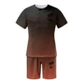 thumbnail image 2 of Costumes pour Hommes - Classification et Titre des Produits pour Hommes et Ensemble de Sport Été 2024 Athlétisme Décontracté Manches Courtes Col Rond Imprimé Noix de Coco, 2 of 3
