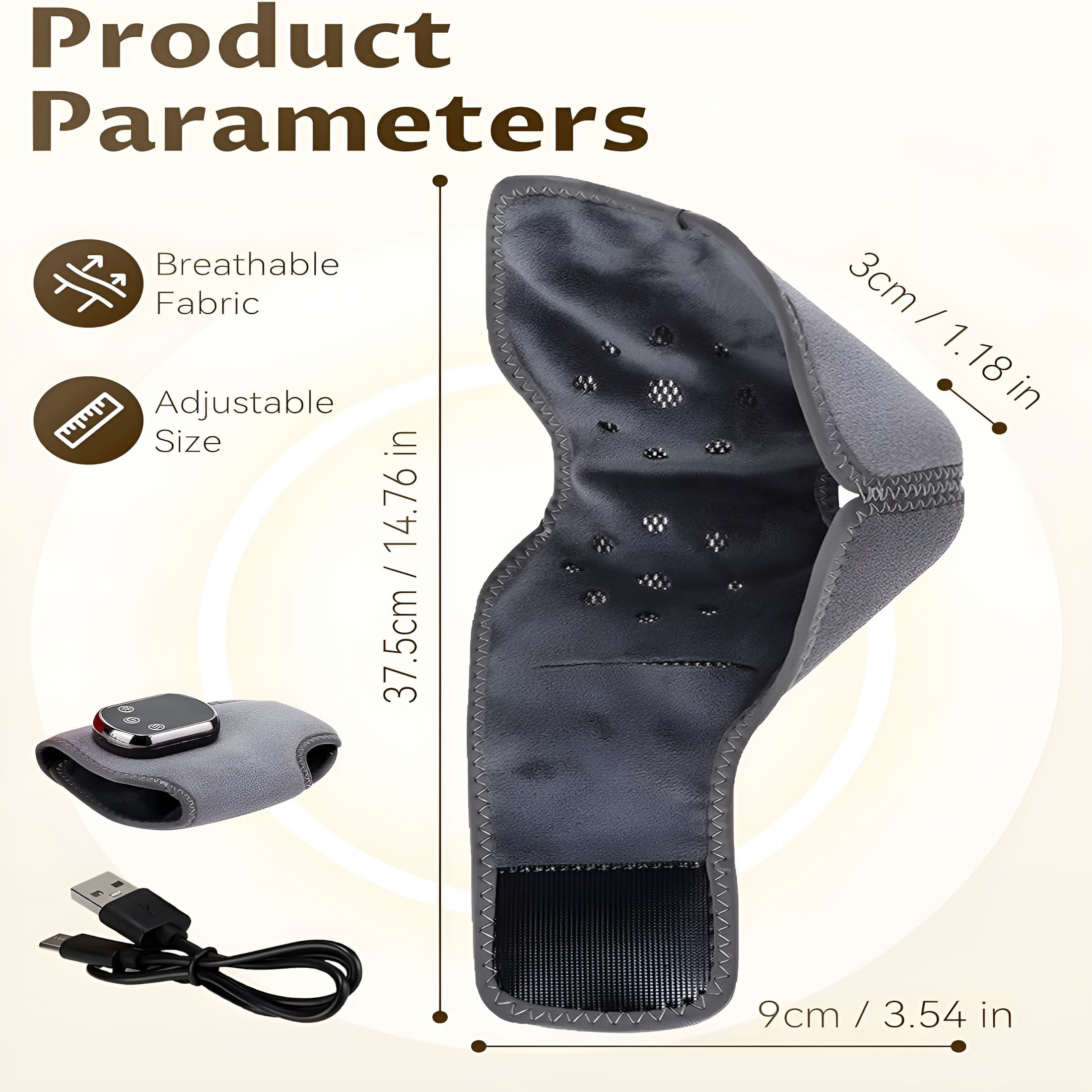 XIRQI 3 in 1 Triple Method Massager-Heat Therapy,Shiatsu Kneading,Air Compression,Massager for Foot Massage,One-Click Operation Wireless Lengthened Shoulder Massager with Heat