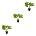 thumbnail image 4 of Bewildely ABS tortuga en maceta plantas falsas bajo mantenimiento hojas artificiales para el hogar Oficina sala de estar JH5475 Type1 NO1, 4 of 6